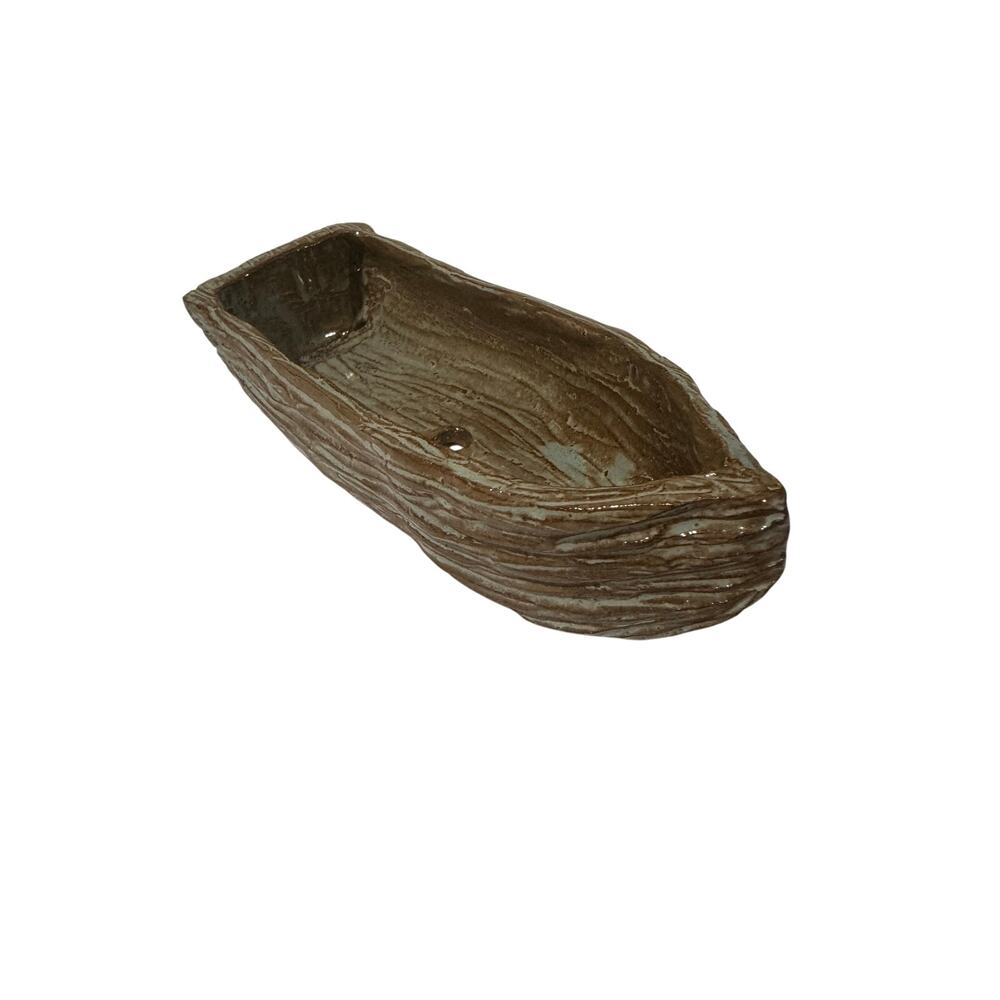 Handmade Boat Pottery Trinket Dish Planter